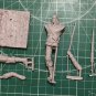 1/24 75mm Resin Figure Model Kit White Butcher Warrior Unpainted X0061