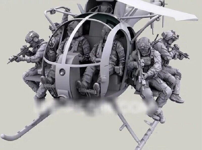 1/35 9pcs Resin Figure Model Kit MODERN US ARMY (no aircraft) GK Unpainted