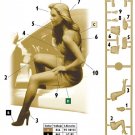 1/24 Resin Figure Model Kit Sexy Girl Car Speed Racing Unassambled Unpainted