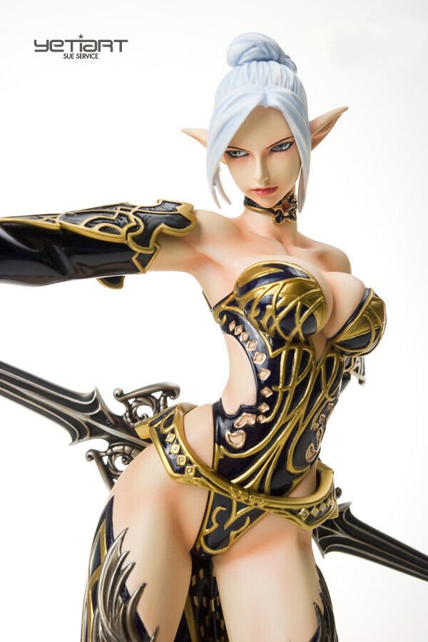 1/6 Resin Figure Model Kit Sexy Girl Female Elf Warrior Unpainted Unassambled