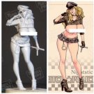 1/20 90mm Resin Figure Kit Model POLICE Sexy Girl Female R18 Unassembled