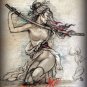 1/24 Resin Figure Model Kit Sexy Girl Japanese Samurai Unpainted X0161