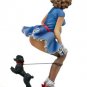 1/22 80mm Resin Figure Model Kit Poker Sexy Girl with a Dog Miniature Unpainted