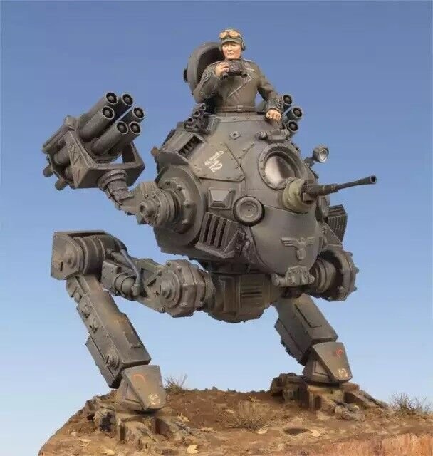 1/35 Resin Figure Model Kit German Tank Sci-Fi WWII WW2 no instruction Unpainted