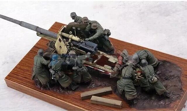 1/35 9pcs/set Resin Figure Model Kit German Soldiers (no gun) WWII WW2 Unpainted