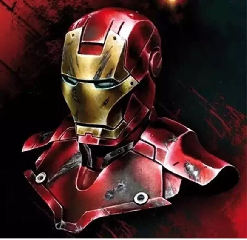 1/10 Resin Figure Model Kit Bust Iron Man Avengers Marvel Unassambled Unpainted