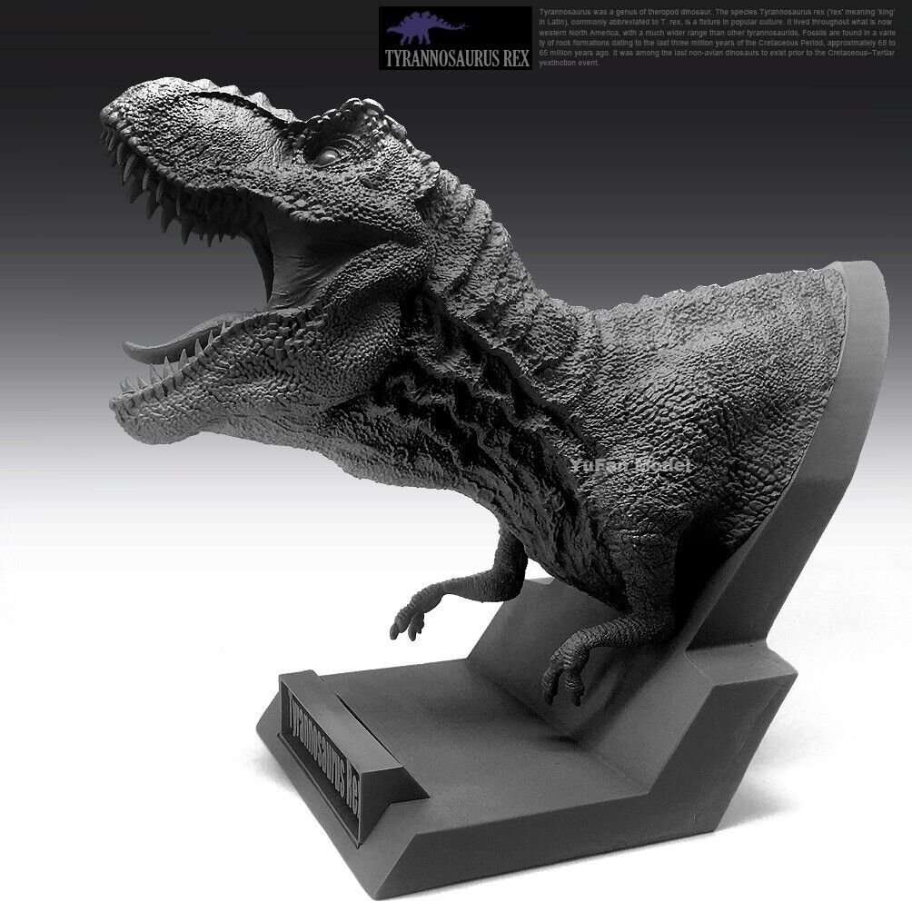145mm Resin Figure Model Kit Bust Of Tyrannosaurus's Rex Dinosaur Unpainted