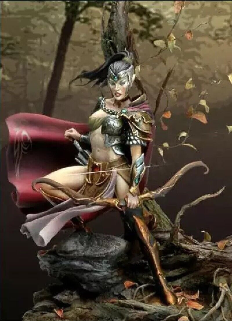 1/32 54mm Resin Figure Model Kit Sexy Girl Night Elf Unassambled Unpainted