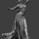 1:24 75mm Resin Figure Model Kit Sexy Girl Princess Dancing Unassamble Unpainted