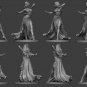 1:24 75mm Resin Figure Model Kit Sexy Girl Princess Dancing Unassamble Unpainted