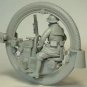 1/35 Resin Model Kit Soldier with Moto +7 Heads Historical WWII Unpainted X0129