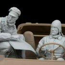 1/16 Resin Figure Model Kit GERMAN (2 FIGURES NO CAR) WWII Unpainted X0006