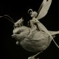 1/32 54mm Resin Figure Model Kit Fairy on the Sparrow (WITH TREE NO BASE) Unpainted