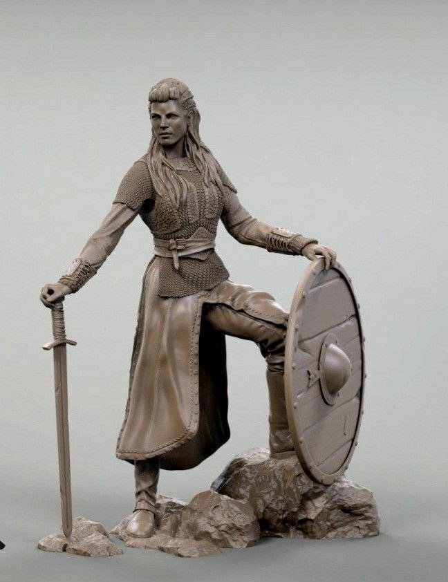 1/24 75mm Resin Figure Model Kit Sexy Lagertha Shieldmaide Unassambled Unpainted