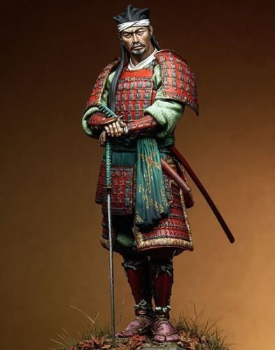 1/18 90mm Resin Figure Model Kit Japanese Samurai with Sword Unpainted