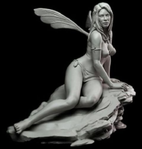 1/24 75mm Resin Figure Model Kit Sexy Fairy Pretty Girl High Quality Unpainted