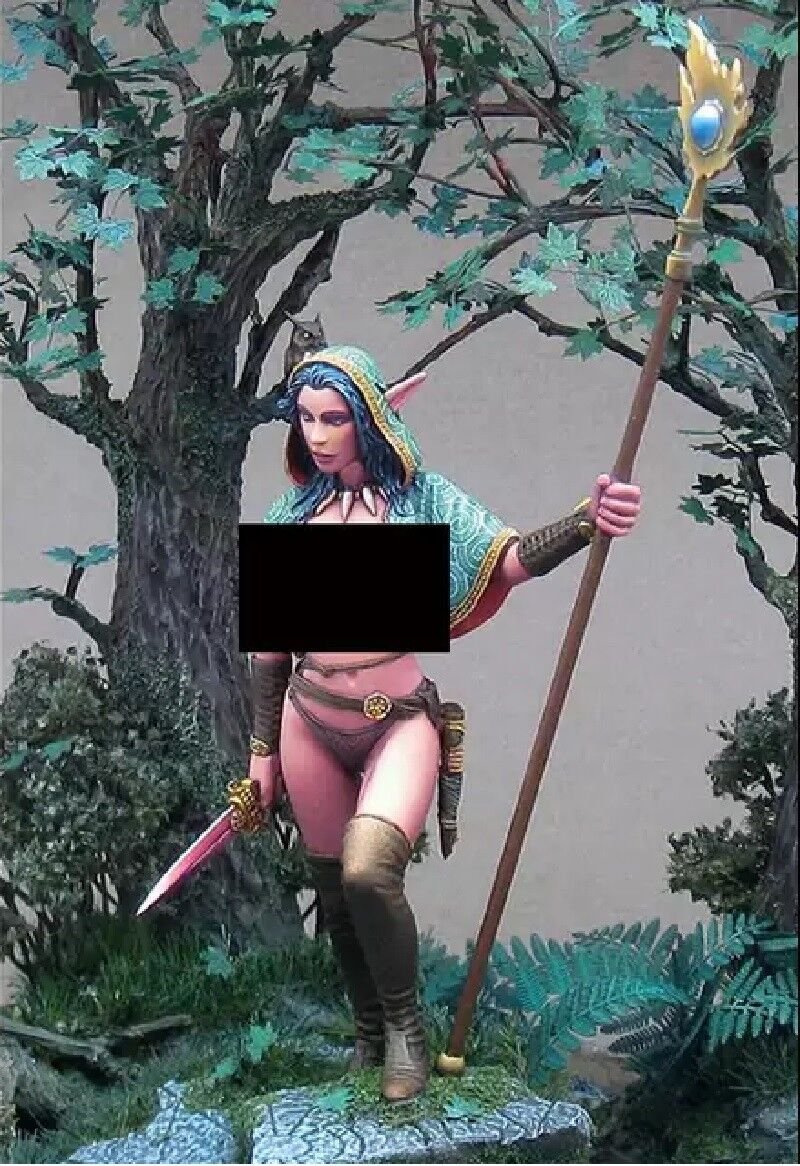 1/24 Scale Resin Figure Model Kit Sexy Girl Elf Warcraft Unpainted Unassambled