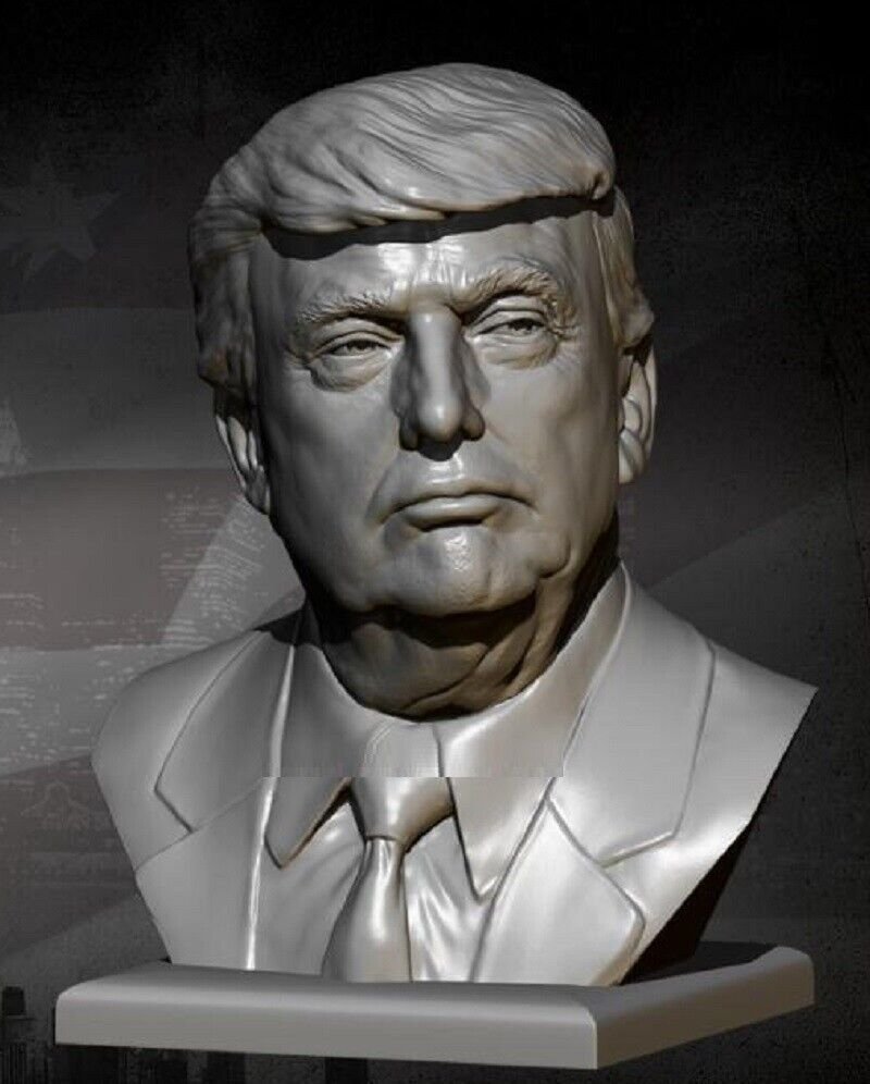 1/10 55mm BUST Resin Figure Model Kit Donald John Trump Unpainted Unassambled