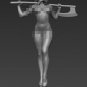 1/24 75mm Resin Figure Model Kit Girl Invincible Warrior Unassambled Unpainted