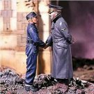 1:35 Resin Figure Model Kit WWII WW2 Meet with 1945 Classic Reproduce Unpainted