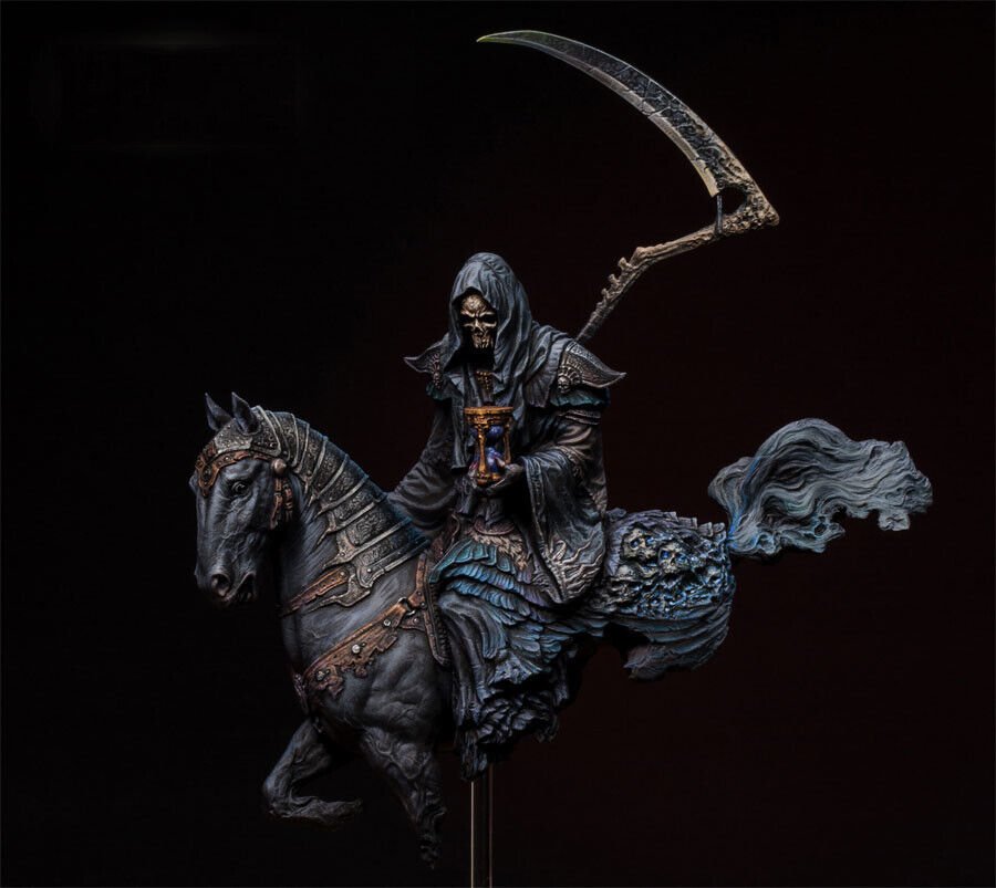 1/16 Resin Figure Model Kit Warrior Reaper of Death Unpainted Unassambled