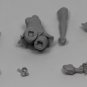 1/24 75mm Resin Figure Model Kit Sexy Girl With Sword Beauty Ancient Soldier Toy