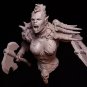 1/12 BUST Resin Figure Model Kit Warrior Girl Orc Berserk Warcraft Unpainted