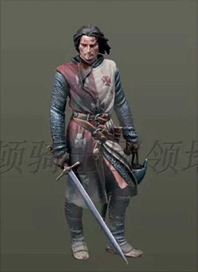 1/32 Resin Figure Model Kit Warrior Knight Crusader Unpainted Unassembled