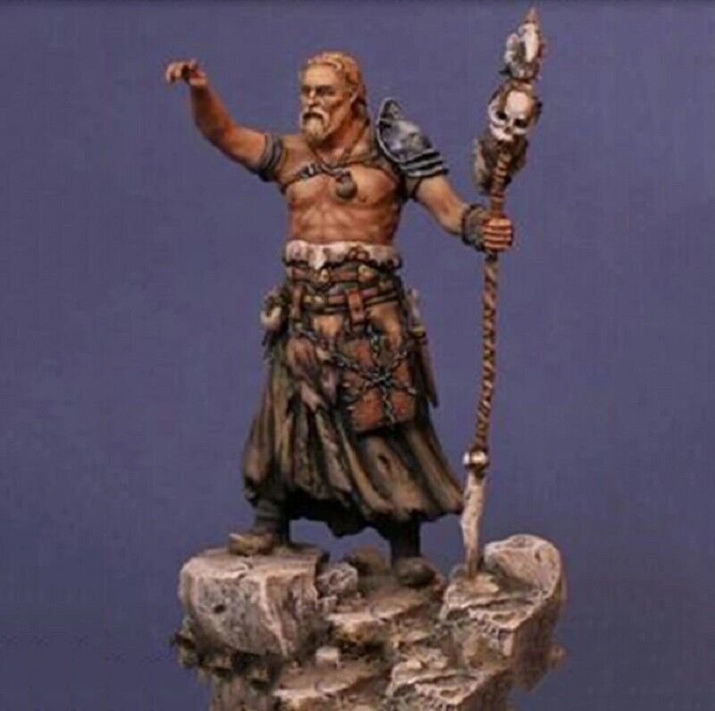 1/24 Resin Figure Model Kit Warrior Barbarian Leader Unpainted Unassembled