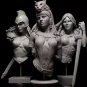 1/10 BUST Resin Figure Model Kit Sexy Girls Females Warriors with Base Unpainted