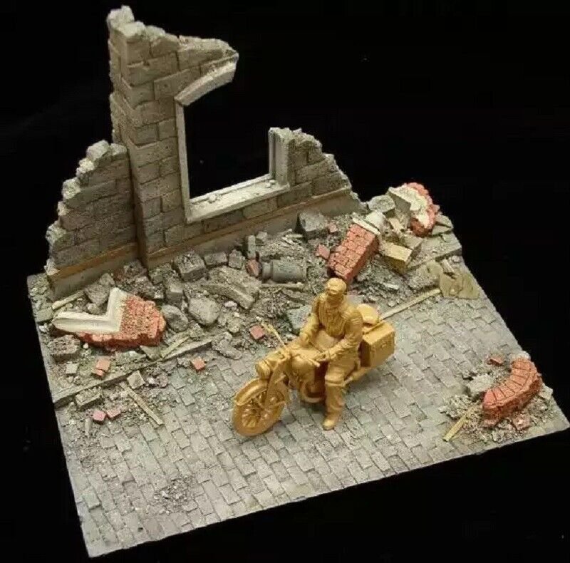 150x110x110mm BASE Resin Figure Model Kit European Ruins WWII WW2 Unpainted