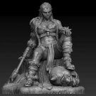 1/24 Resin Figure Model Kit Sexy Girl Orc Barbarian Warrior Warcraft Unpainted