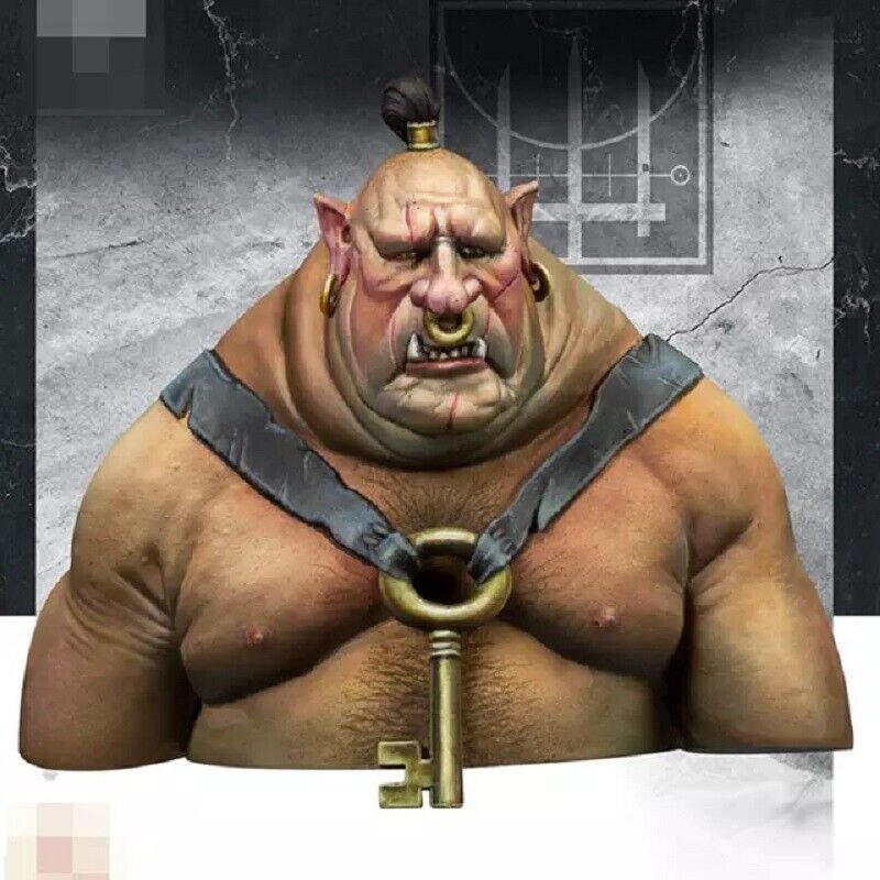 1/12 BUST Resin Figure Model Kit Ogre Warrior Servant of the Wizard Unpainted