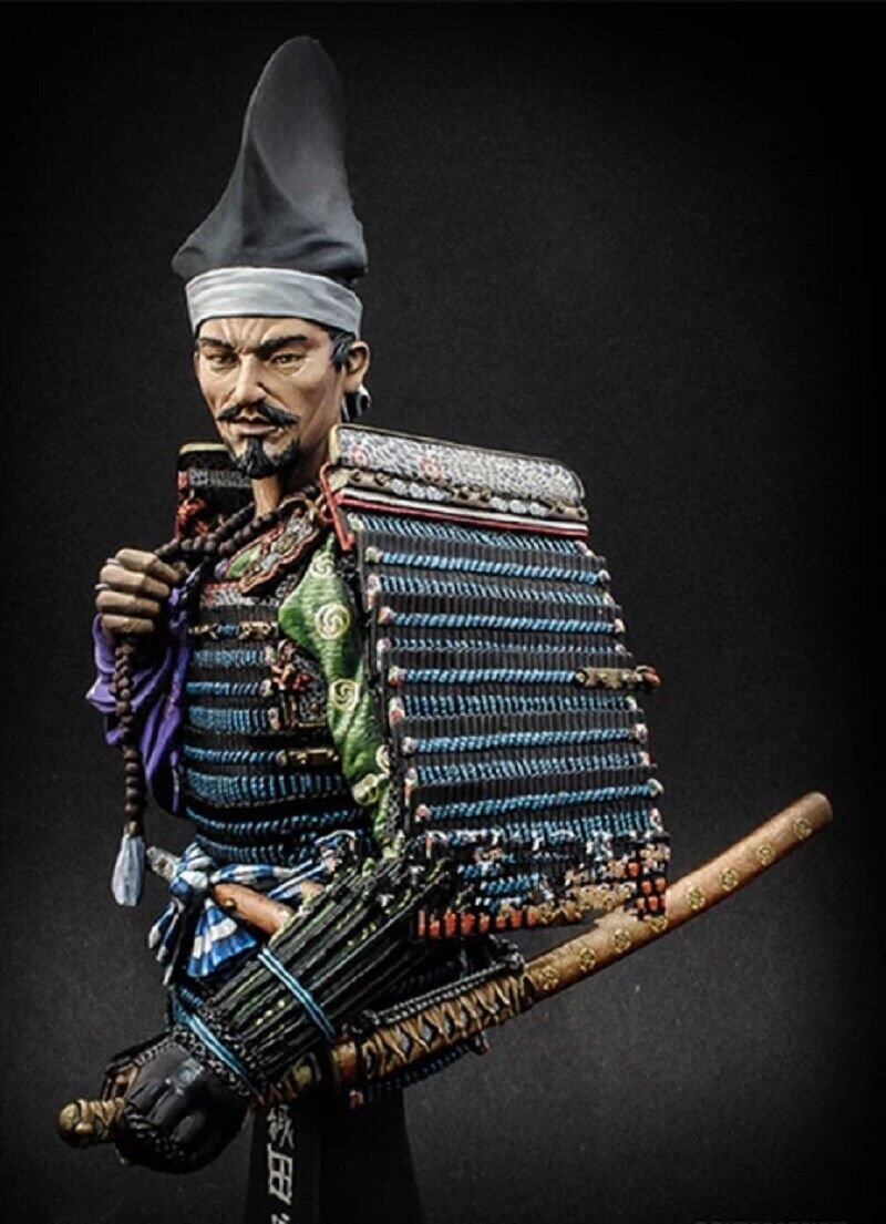 1/9 BUST Resin Figure Model Kit Japanese Samurai Warrior Unpainted Unassambled