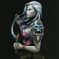 1/10 BUST Resin Figure Model Kit Sexy Girl Female Warrior Sorceress Unpainted