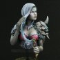 1/10 BUST Resin Figure Model Kit Sexy Girl Female Warrior Sorceress Unpainted
