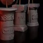 52mm 3pcs Resin Figure Model Kit Base for Busts Unpainted Unassambled