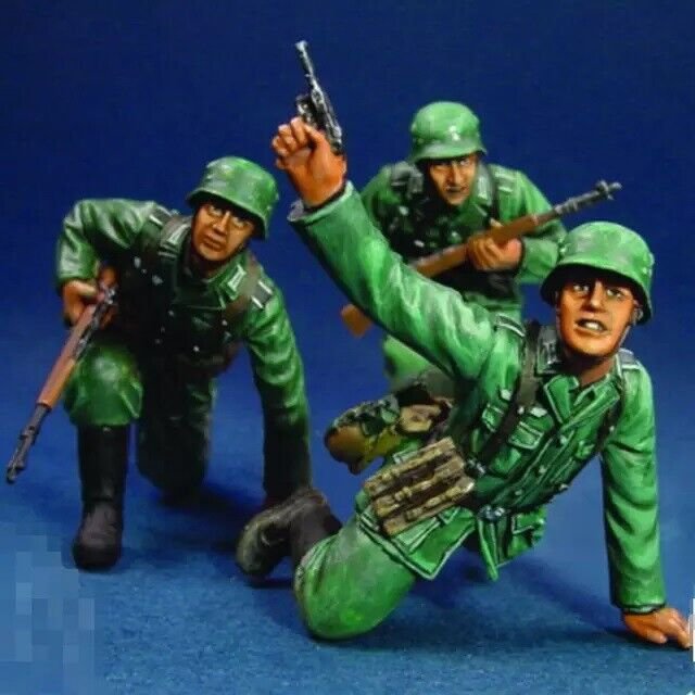 1/35 Resin Figure Model Kit German Soldiers Infantry WWII WW2 Unpainted Unassamb
