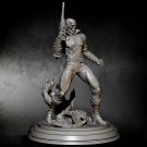 1/24 Resin Figure Model Kit Warrior Ghost Rider Skeleton Unpainted X0189