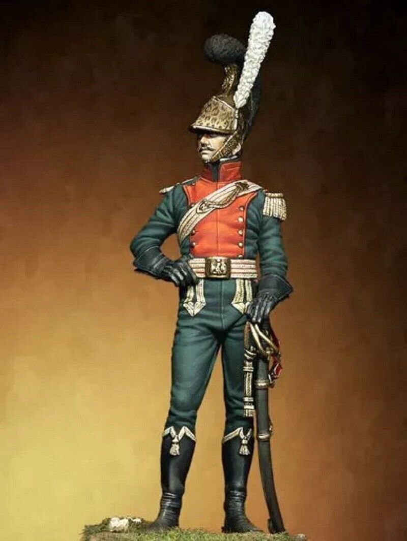 1/24 Resin Figure Model Kit Napoleonic Wars French Officer with base Unpainted