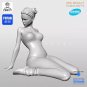 1/35 Resin Figure Model Kit Sexy Girl Swimming Laura Unpainted Unassambled