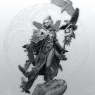 35mm Resin Figure Model Kit British Sexy Girl Female Barbarian Raven Unpainted