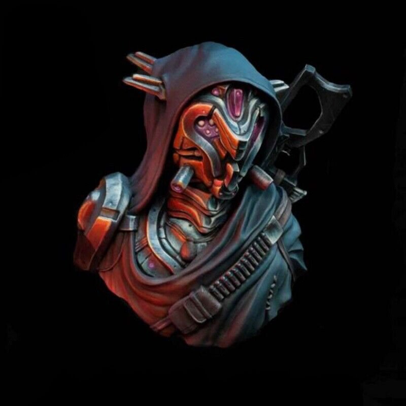 1/10 BUST Resin Figure Model Kit Mercenary Archer Assassin CyberPunk Unpainted