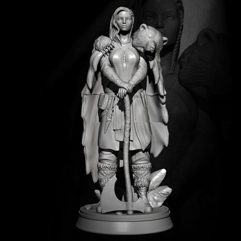 1/35 50mm Resin Figure Model Kit Sexy Girl German Barbarian Unpainted Unassamble