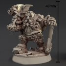 32mm total 40mm Resin Figure Model Kit Warrior Dwarf Unpainted Unassambled