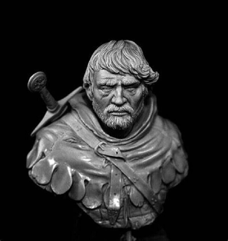 1/9 80mm BUST Resin Figure Model Kit Medieval Swordsman Mercenary Unpained