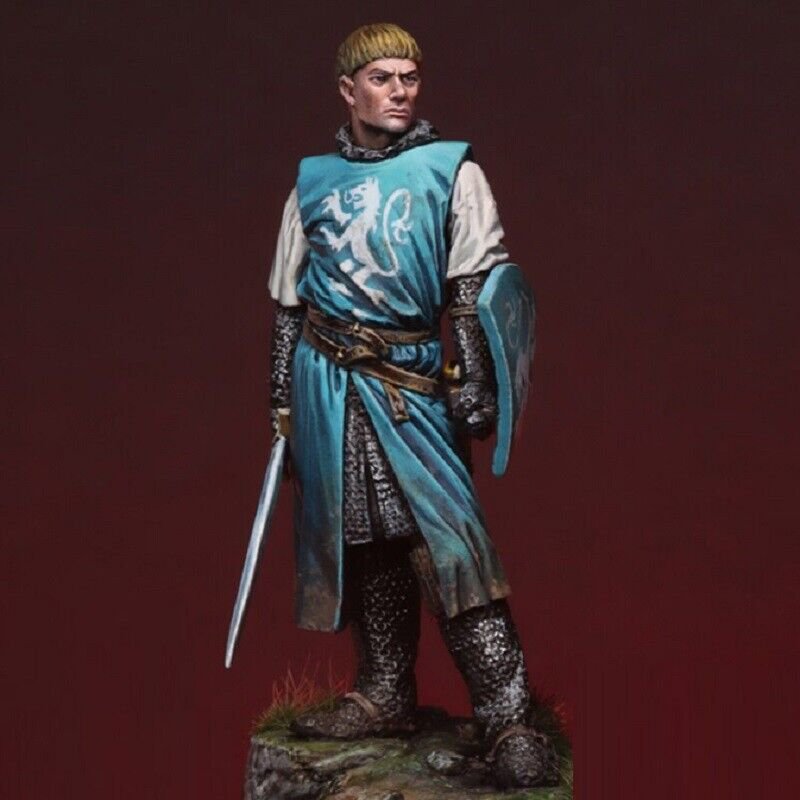 1/32 54mm Resin Figure Model Kit Knight of Normandy Warrior Unpainted Unassamble