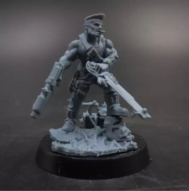 1/24 Resin Figure Model Kit Rambo Soldier Warrior Unpainted Unassambled