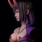 70mm BUST Resin Figure Model Kit Sexy Girl Female Devil Unpainted Unassembled