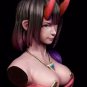 70mm BUST Resin Figure Model Kit Sexy Girl Female Devil Unpainted Unassembled